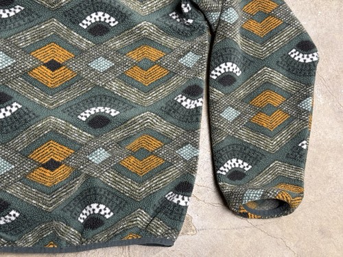 Patagonia Fleece Synchilla 1/4 Zip Pullover Men Small "Slowfoot" Aztec Pattern - Picture 9 of 13