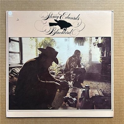 STONEY EDWARDS BLACKBIRD LP 1976 - Nice copy with only light signs of use, punch