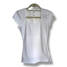 Flexees Maidenform Instant Slimmer Firm Control Tee-Shirt Size L White