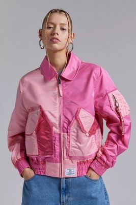 Urban Outfitters X Alpha Industries CWU 45/P Colorblock Bomber Jacket Size S NWT