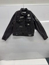 DKNY Logo Women Patch Denim Trucker Jacket