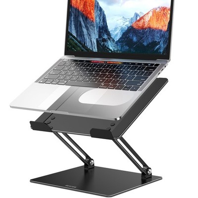 BESIGN LS10 Aluminum Laptop Stand, Ergonomic Adjustable Notebook A-Black 