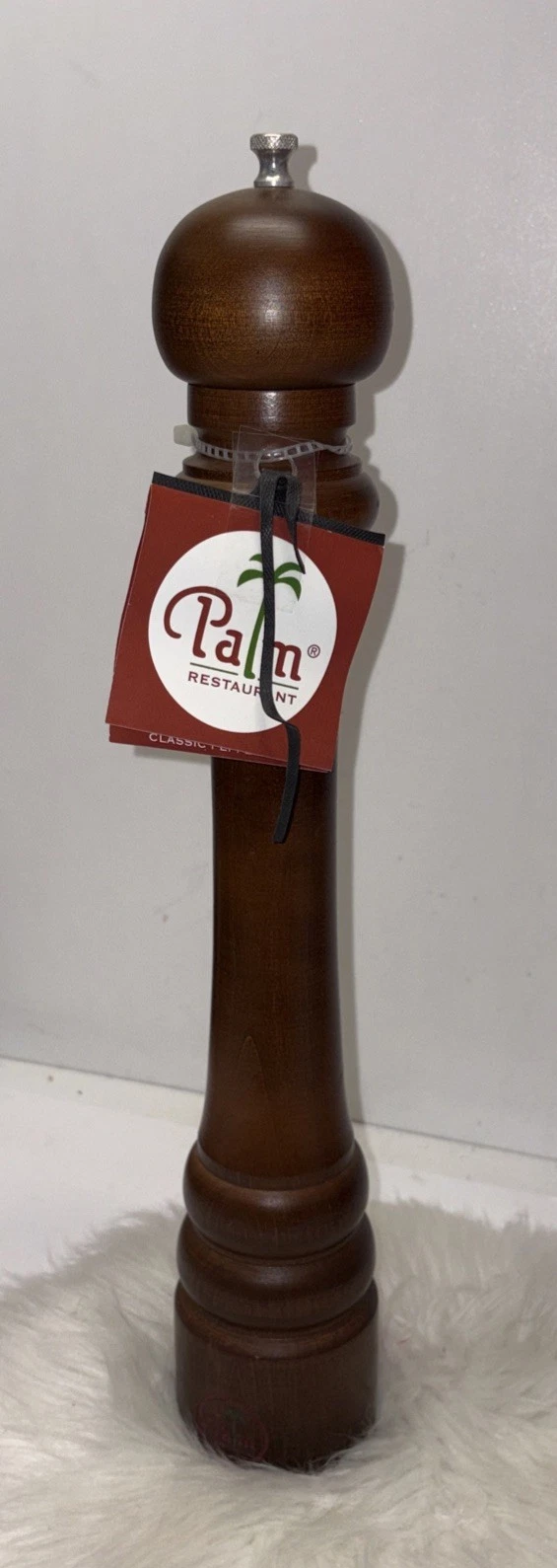 RARE! The Palm Restaurant Steakhouse 17.5" Tall Pepper Grinder Mill