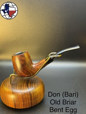 Vintage Don (Bari) Old Briar Bent Egg Tobacco Pipe
