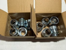 (10 QTY) Bridgeport 1" Rigid Compression Raintight Connector Straight