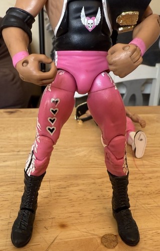 WWE Elite Custom Owen Hart e Bret Hart WrestleMania The Hart Foundation - Foto 13 di 24