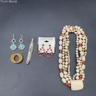 Vintage Napier Costume Jewelry Lot of 5 Necklace Bracelet Brooch Earrings
