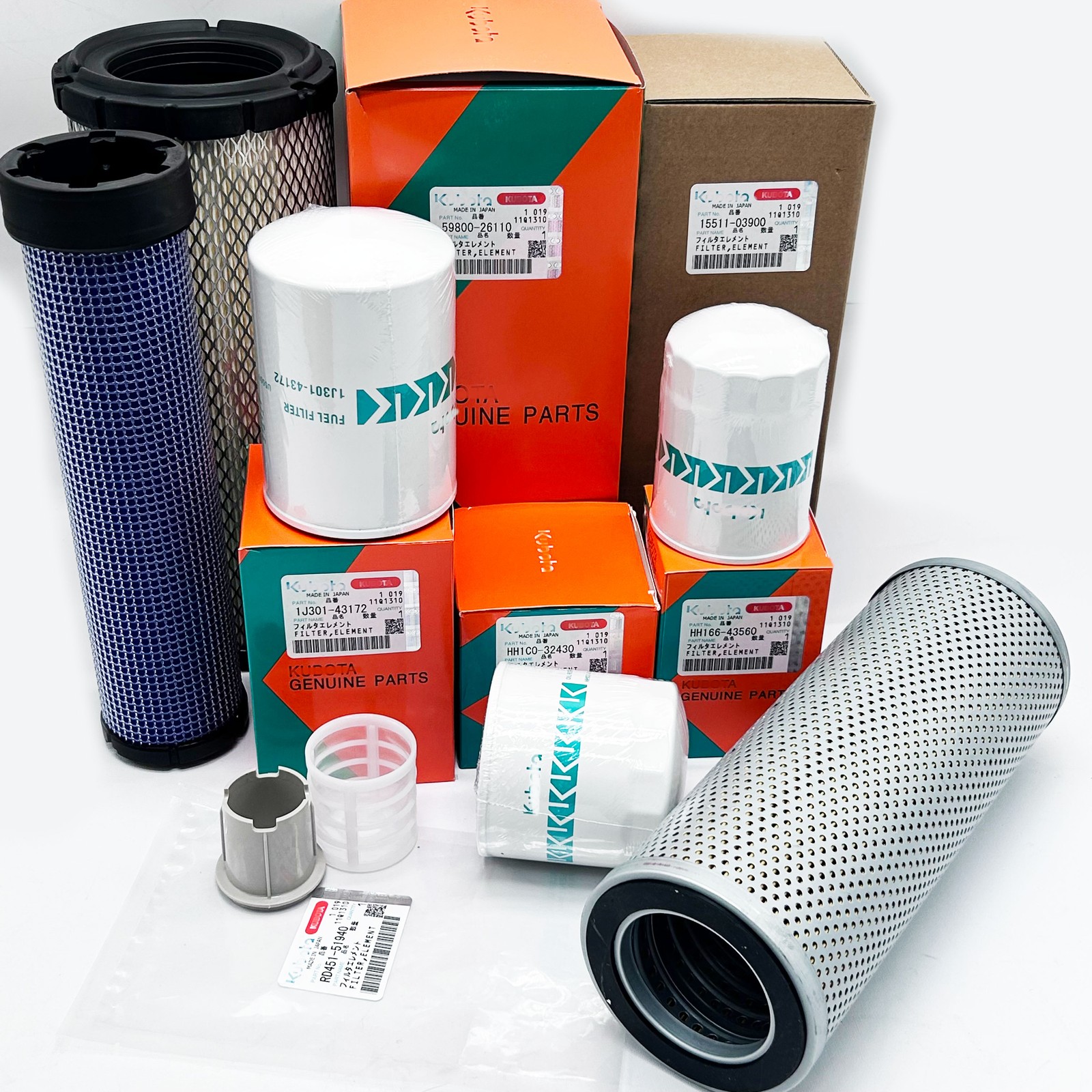 OEM For Takeuchi TL8R2 Track Loaders w/V3307 New Complete Filter Service Kit
