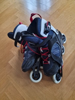 Oxelo Inline Skates Rot/Weiß, Größe 43, Unisex