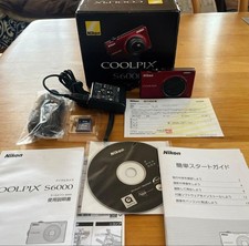 Nikon COOLPIX S6000 Compact Digital Camera Tested Working Seller Japan
