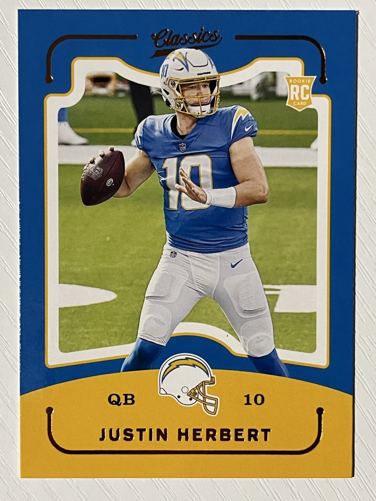 Justin Herbert 2020 Panini Chronicles Classics Bronze RC #CL3 Chargers