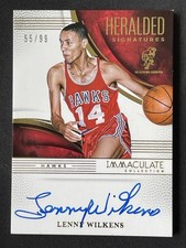 Lenny Wilkens 2024-25 Panini Immaculate Heralded Signatures Auto /99 #HRS-LWL