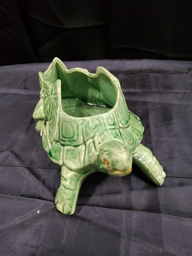McCoy Vintage Pottery Turtle Planter
