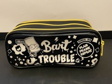 Estuche para Lápices Tilibra Los Simpson 3 Cremallera 2 Diseño Bart Simpson Inglés Español NUEVO