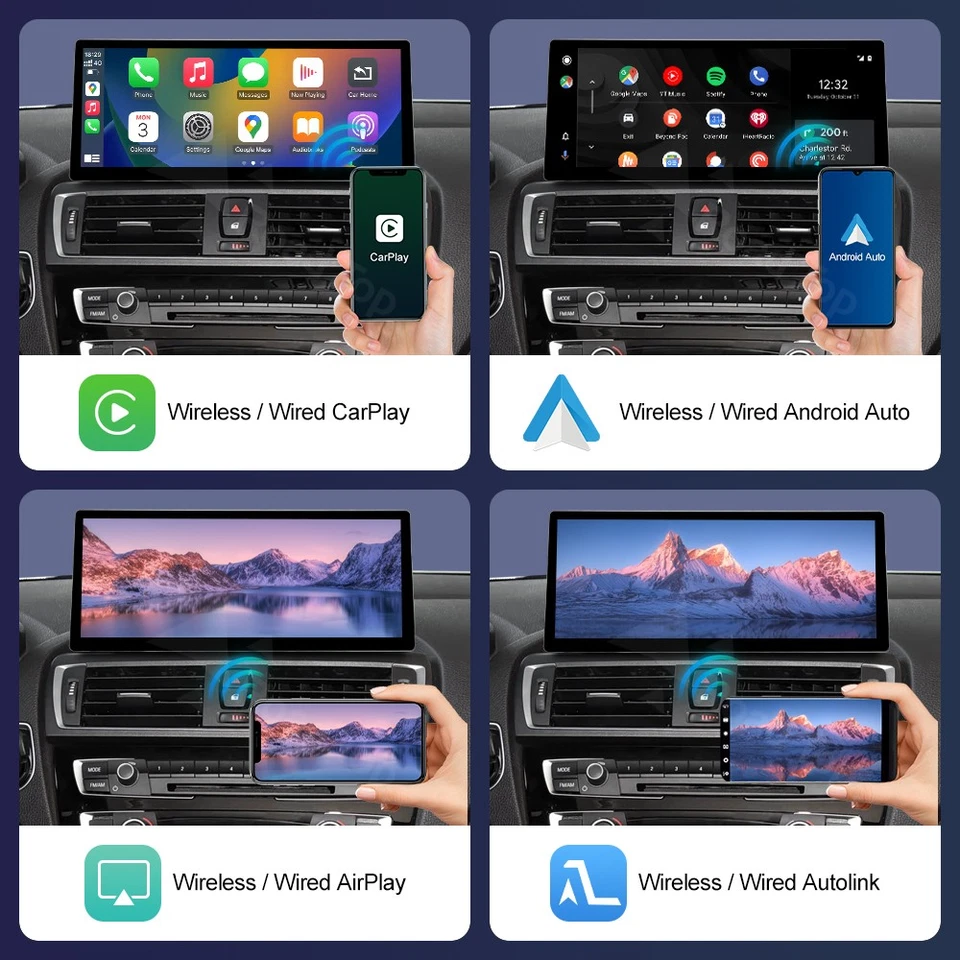 12.3"ultra-thin Wireless Carplay Touch Screen Stereo For BMW F20 F21 F22 F23 F45 - Image 4 of 4