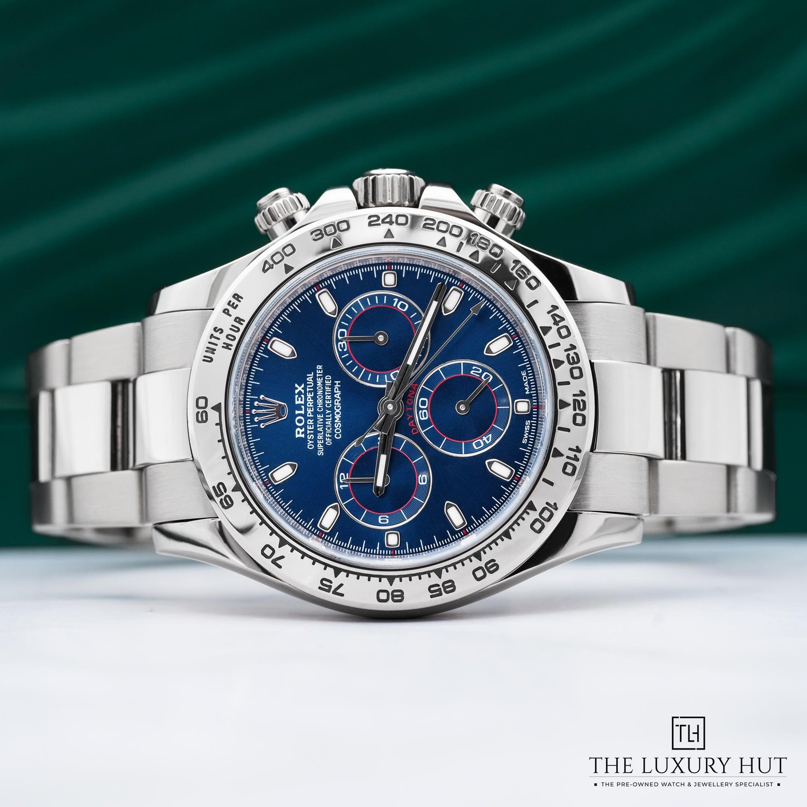 Rolex Daytona 116509 - 2017, Box & Papers 18ct White Gold 40mm Blue Dial