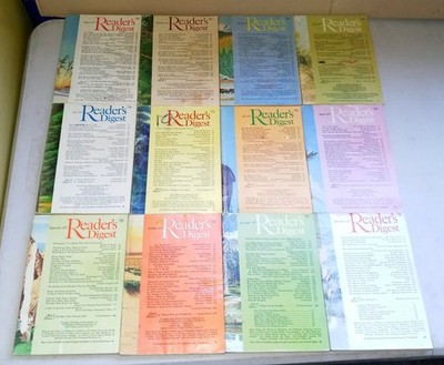 Reader's Digest Magazine 12 Issues From 1977 - Complete Year