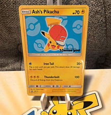 Pokemon TCG Ash's Pikachu SM114 Promo I Choose You 2017 English NEAR MINT💰 on eBay