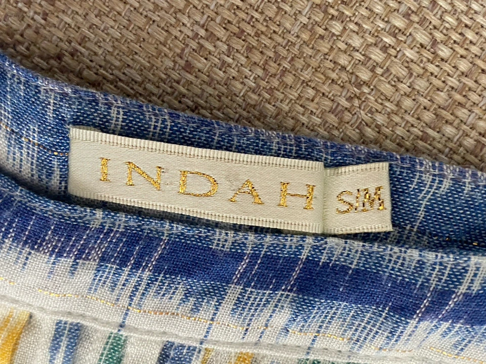 Mini Vestido Indah Celeste Ala de Ángel Talla Grande Pequeño Foto 4 de 4