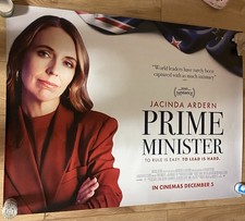 Prime Minister 2025 UK Cinema Quad Poster Jacinda Ardern New Zealand Documentary