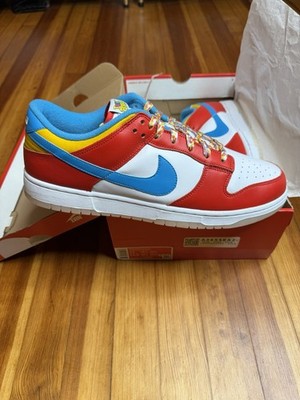 Size 13 - Nike Dunk Low x LeBron James x Fruity Pebbles Red