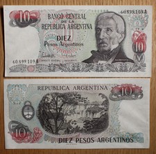 Argentina 10 Pesos Argentinos, 1983-1984 ND, P-313a.2 - A0015