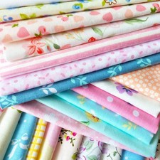 50pcs 10 x 10 inches 25cmx25cm Cotton Fabric Squares Quilting Sewing Floral...