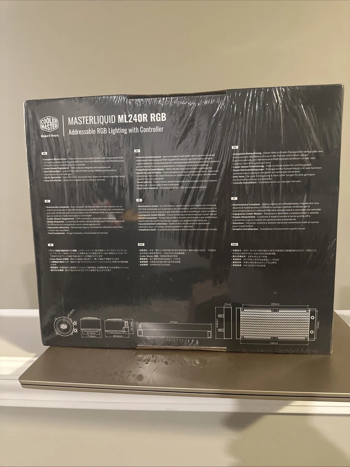 Cooler Master Masterliquid ML240R RGB CPU Cooling Kit for PC Building BNIB NEW - Image 3 of 4
