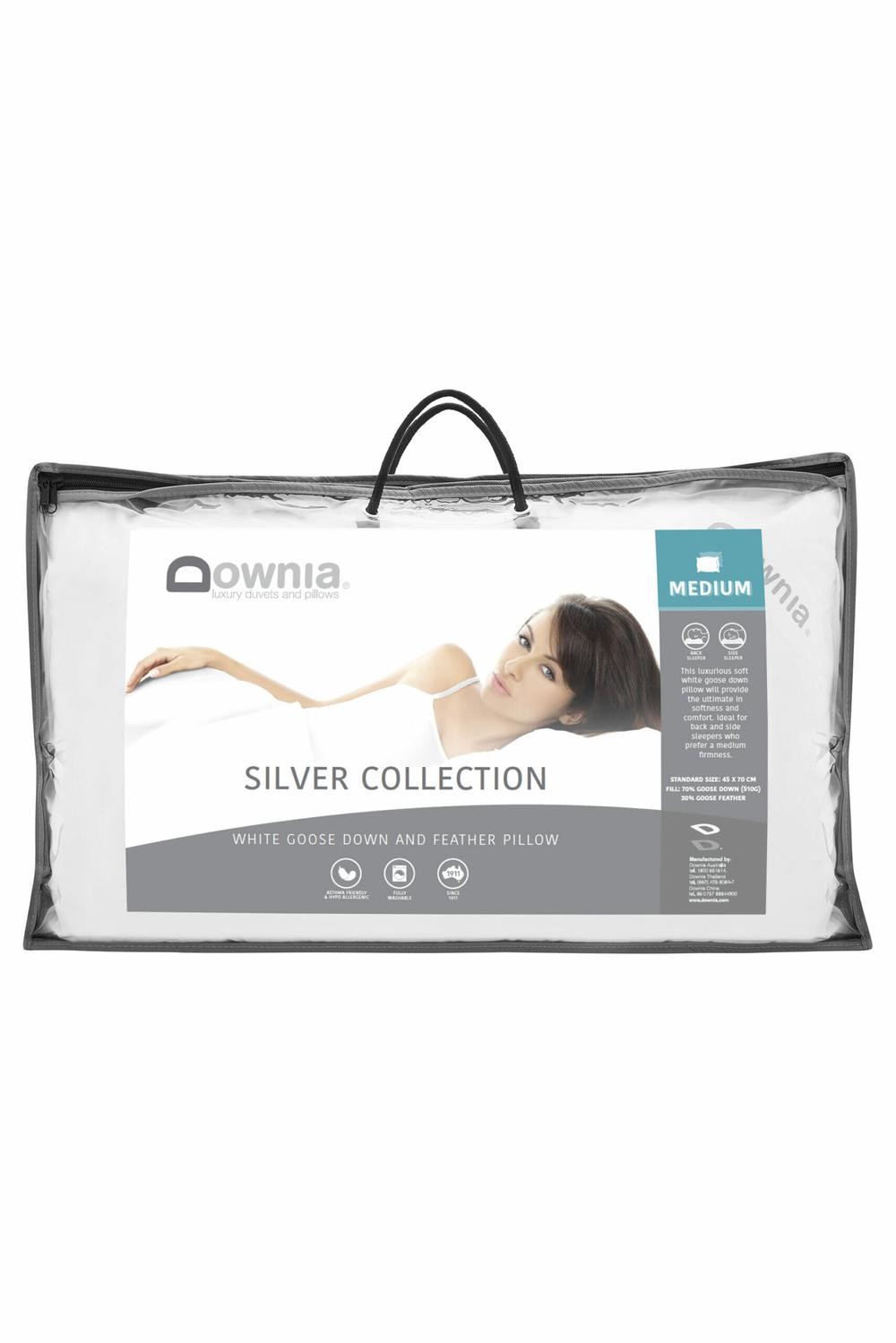 Downia Silver Collection Pillow 70% WGD, 730g (Medium) - Sta
