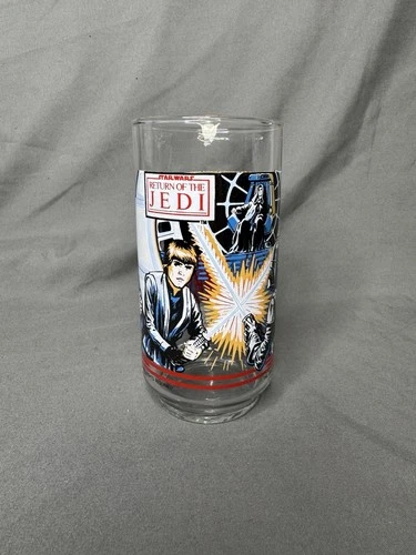 VTG Star Wars Return of the Jedi 1983 Drinking Glass Burger King Coca Cola EUC
