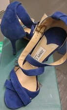 Jimmy Choo Womens Blue Suede  Sandals, size 3...