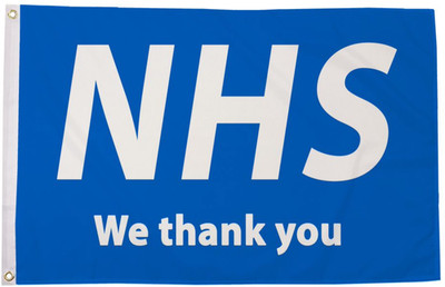 WE Thank You NHS 5'x3' Flagge