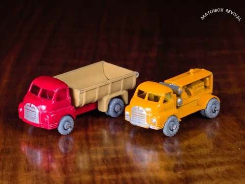 Lesney Matchbox No.28a Bedford Compressor Truck & No.40a Bedford 7 Ton Tipper