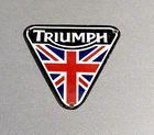 VINTAGE 12” TRIUMPH DEALERSHIP PORCELAIN SIGN CAR GAS OIL MOTORCYCLE