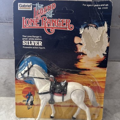 1980 Gabriel The Legend of the Lone Ranger  Silver  Horse New Fast Ship