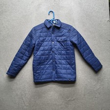 Quiksilver Boys Jacket M 10/12 Blue Insulated Shirt Jacket Youth NWT