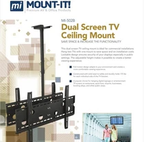 Double TV Ceiling Mount. Rotating and Tilting Double TV Ceiling Mount. Mount-IT