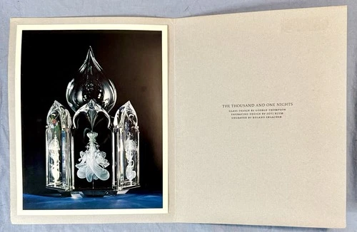 1974 Steuben Glass Presentation Brochure for The Thousand and One Nights Design