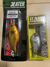 Evergreen Buzzer Beater & Raid Japan Level VIB Ice Back Vibration Lures