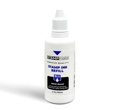 Premium Refill Ink for Self-Inking Stamps and Stamp Pads - 2 oz. Bottle Blue