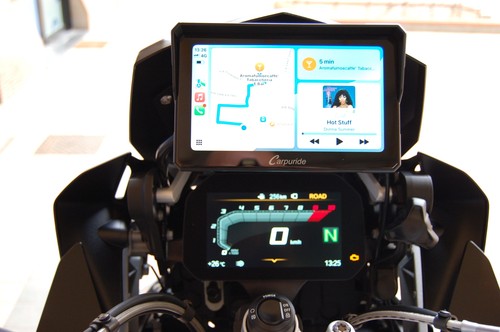 CARPURIDE W702B SISTEMA MULTIMEDIALE PER MOTOCICLETTA COMPATIBILE CON BMW -USATO - Imagen 4 de 5