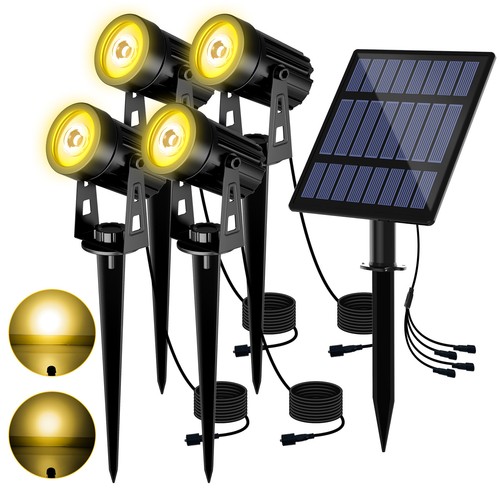 Nuevas lámparas solares LED puntuales apliques de pared lámpara de jardín exterior impermeable patio - Imagen 63 de 117