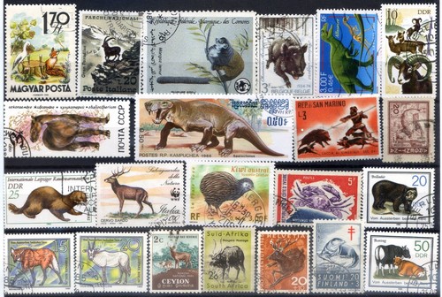 Thema Tiere - verschiedene Epochen und Länder - 89 Stück alle verschieden gebraucht (m2036) - Bild 3 von 4