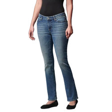 Simply Vera Vera Wang Womens High Rise Faded Slim Straight Leg Jeans Sz 16 New