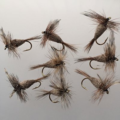 Mouche Pêche Viva Leurre Set De 8 Taille 8-12 Mouches Truite UK Paquet #84