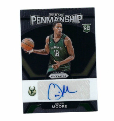 2023-24 Panini Prizm - Rookie Penmanship - #RP-OMM Omari Moore (AU, RC)