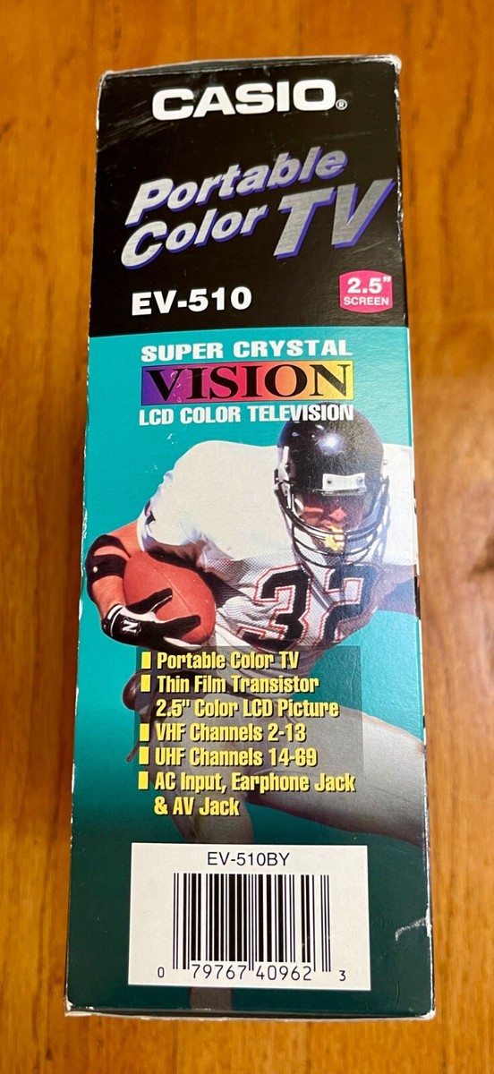 Vintage Casio Portable TV EV-510 SUPER CRYSTAL VISION Color