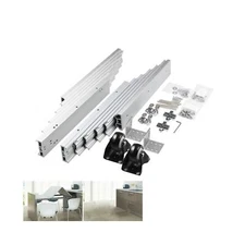 Full Extension Table Slide, Aluminum Telescopic Cabinet Table Guide Rail Hing...