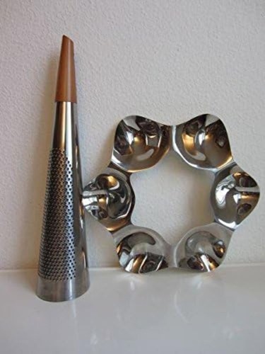 Todo" Giant Cheese And Nutmeg Grater in Steel And Wood, Silver - Picture 7 of 8
