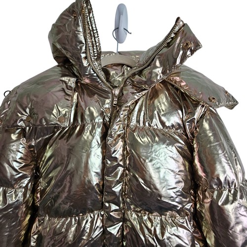 Jordan Craig Legacy Edition Jacket Puffer Jacket Men Puffer Coat Men M Gold NEW - Picture 2 of 13